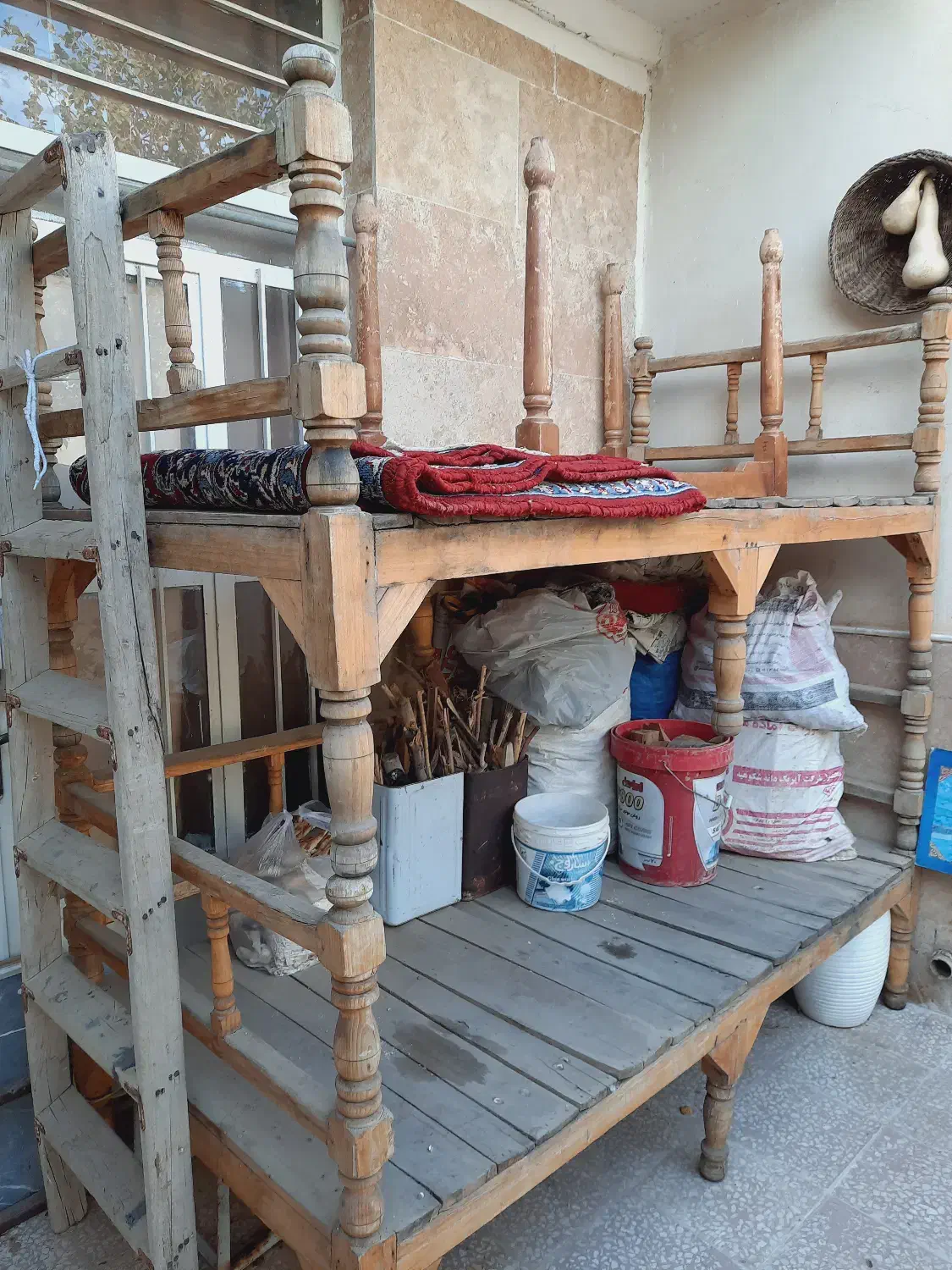 تخت سنتی سه عدد|تخت و سرویس خواب|کهک, |دیوار