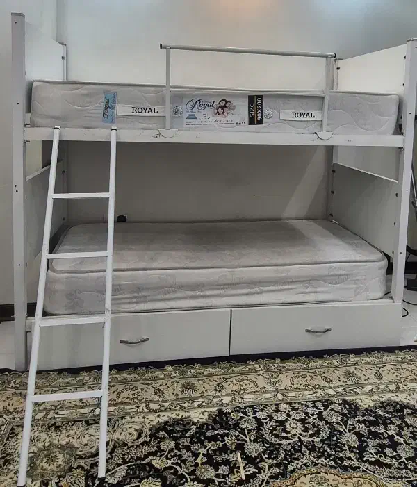 تخت خواب دو طبقه به همراه دو عدد تشک|تخت و سرویس خواب|پردیس, فاز ۸|دیوار