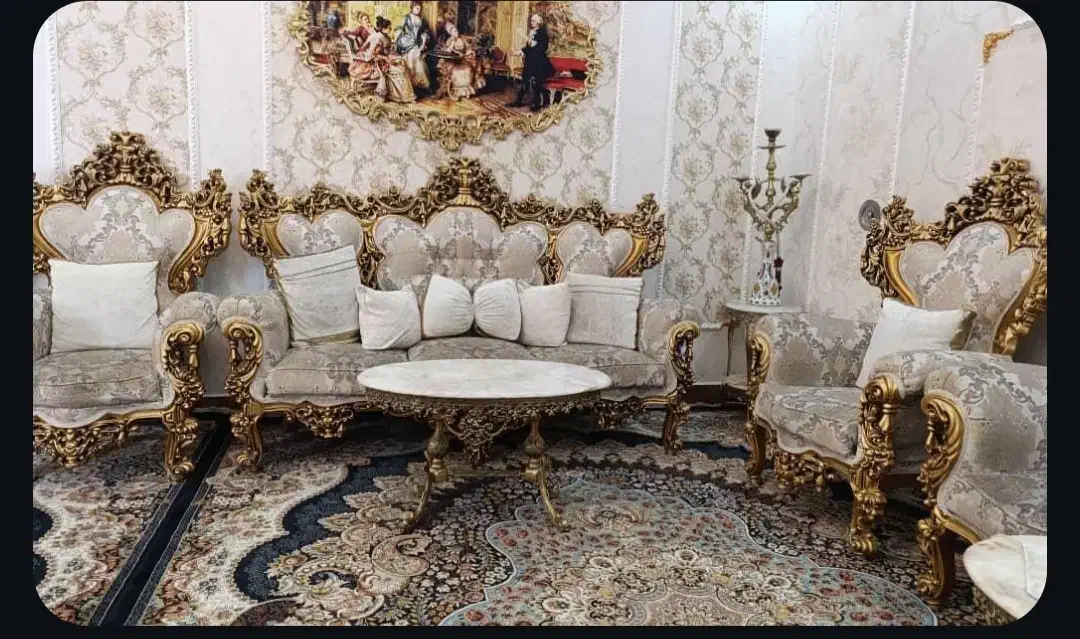 9نفره سلطنتی|مبلمان خانگی و میز عسلی|اندیمشک, |دیوار