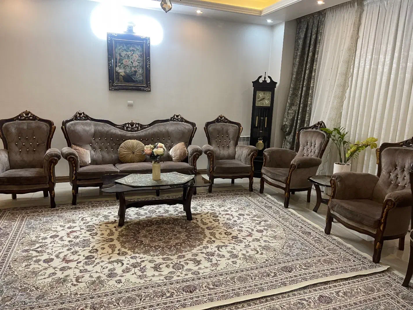مبل استیل ۷نفره و میز ناهار خوری ۶نفره و بوفه|مبلمان خانگی و میز عسلی|قرچک, زیبا شهر|دیوار