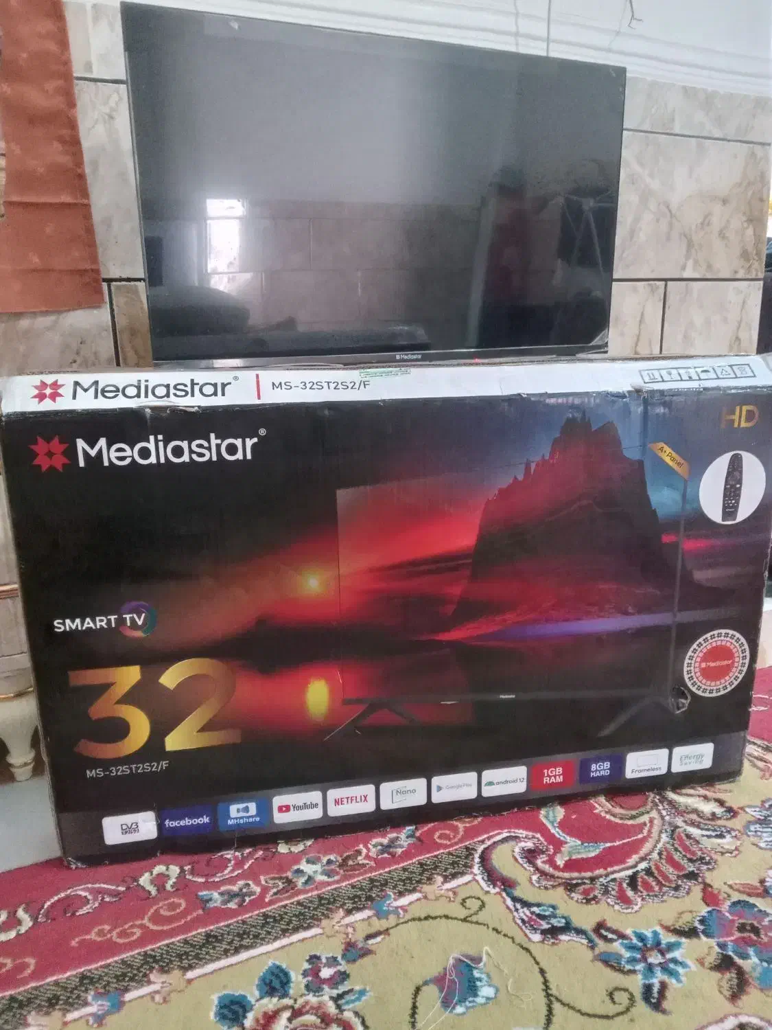 تلوزیون ۳۲ اینچ مدیا استار هوشمند|تلویزیون و پروژکتور|کارون, |دیوار