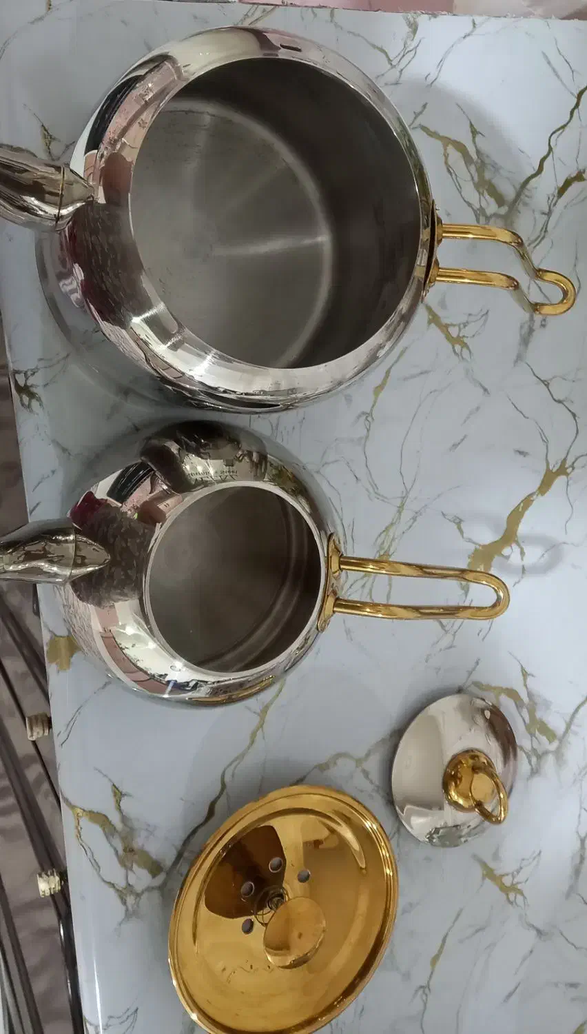 کتری قوری استیل نو|قوری، کتری، قهوه‌ساز دستی|اسدآباد, |دیوار