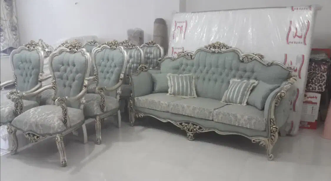 مبلمان۷نفره با میز ناهارخوری و سرویس خواب|مبلمان خانگی و میز عسلی|اردبیل, |دیوار