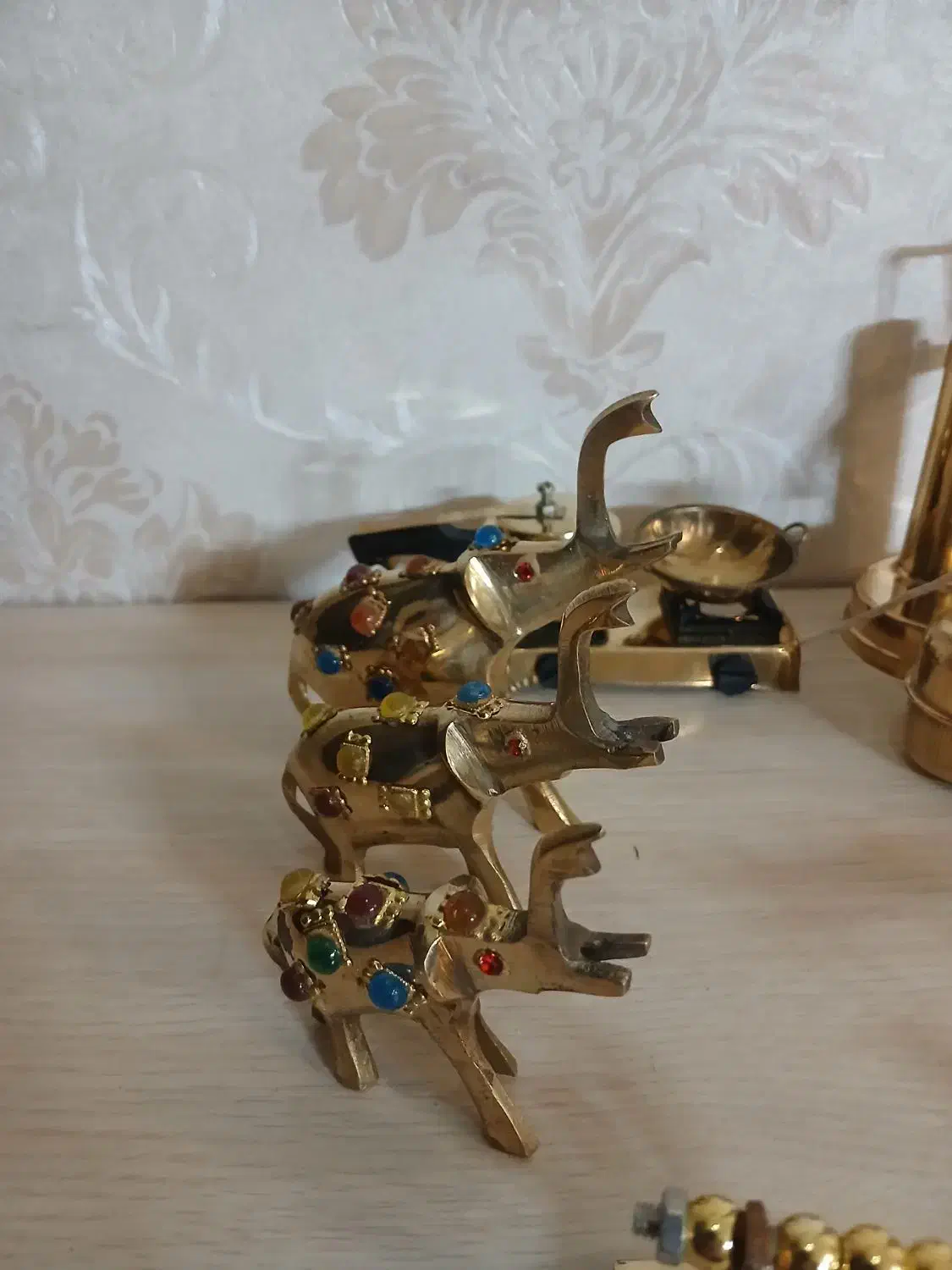 برنجی برنزی برنزظروف آشپزخانه دکوری مجسمه آنتیک|کلکسیون اشیاء عتیقه|تهران, افسریه جنوبی|دیوار