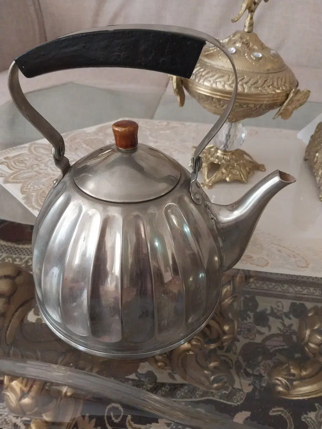 سماور ذغالی ۸ لیتری و قوری ورشو|سماور، چای‌ساز، قهوه‌ساز|سهند, |دیوار