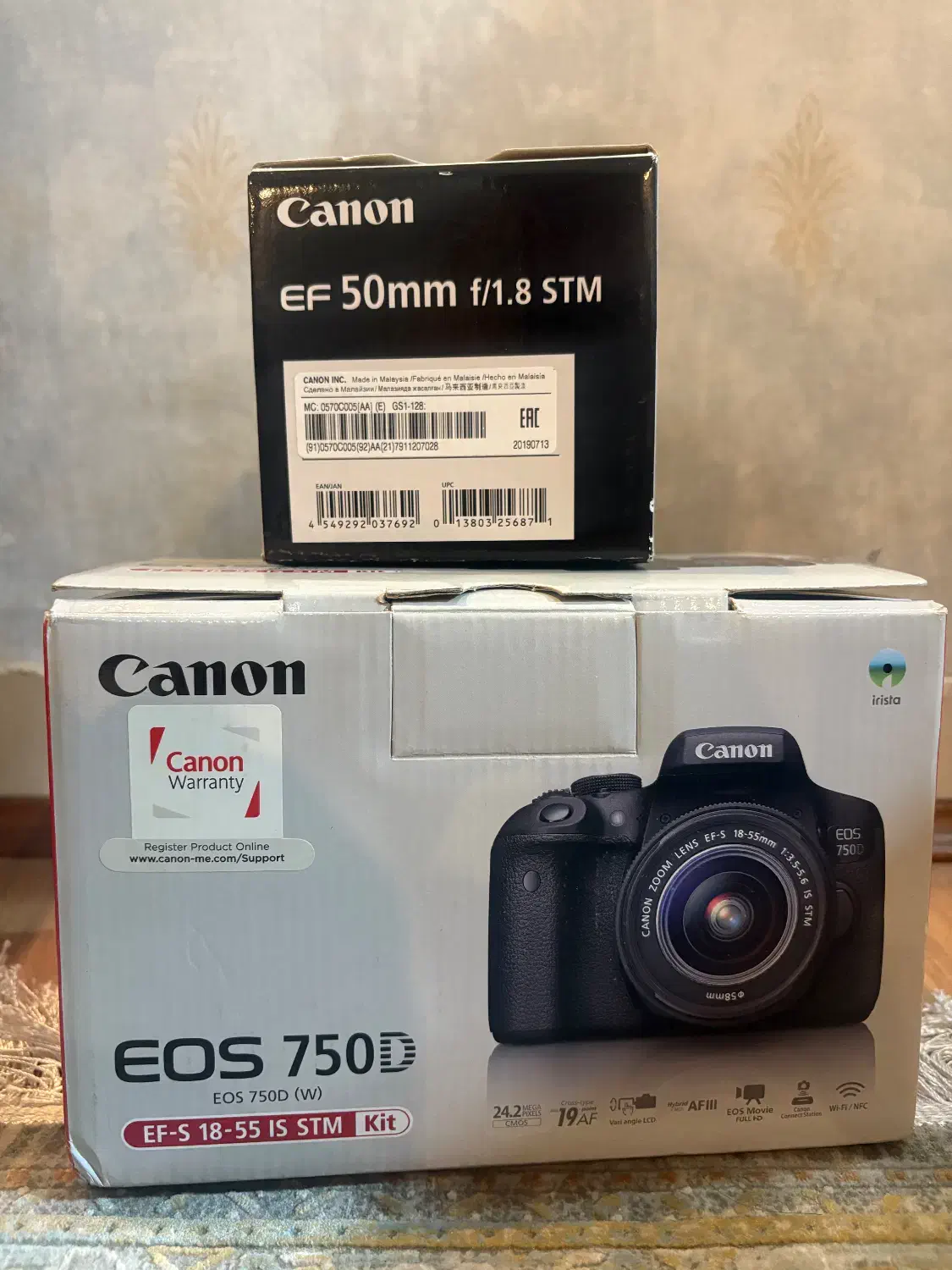 دوربین عکاسی کانن ۷۵۰ D در حد نو|دوربین عکاسی و فیلم‌برداری|تهران, تهرانپارس غربی|دیوار