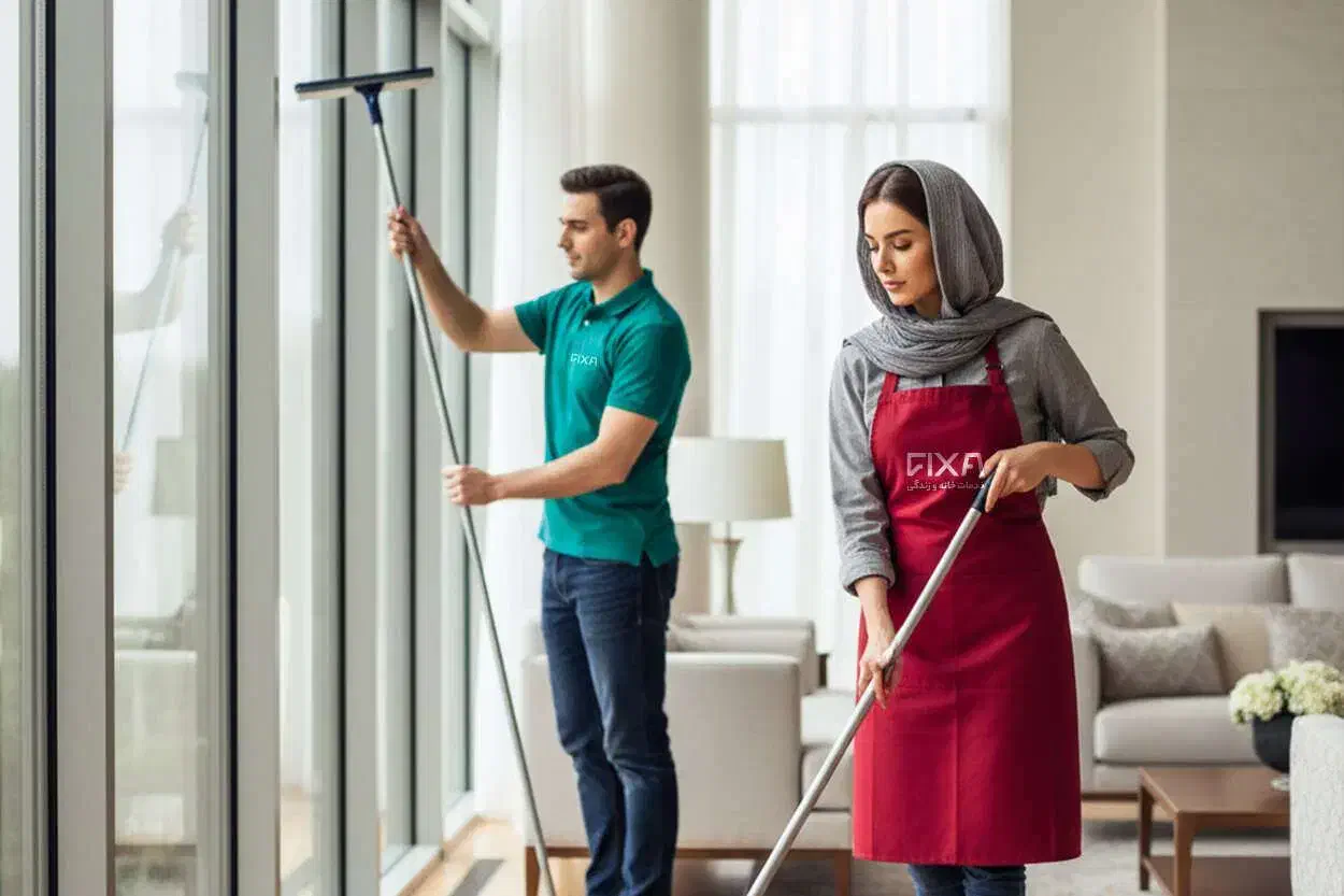 نظافت منازل،راه پله ها و ... شرکت خدماتی فیکسا|خدمات نظافت|اصفهان, محمودیه|دیوار