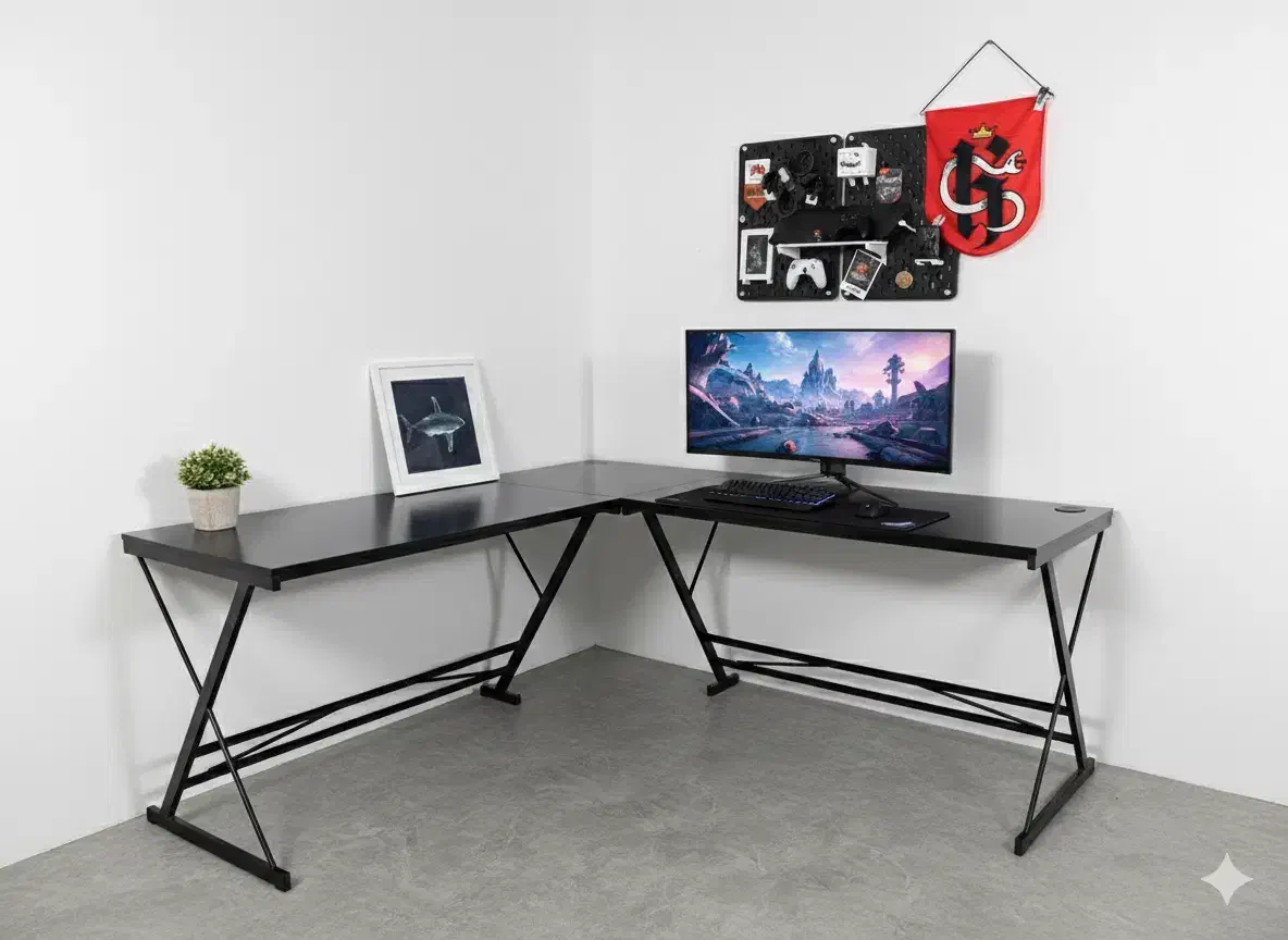 میز گیمینگ L بزرگ|قطعات و لوازم جانبی رایانه|مشهد, شهید قربانی|دیوار