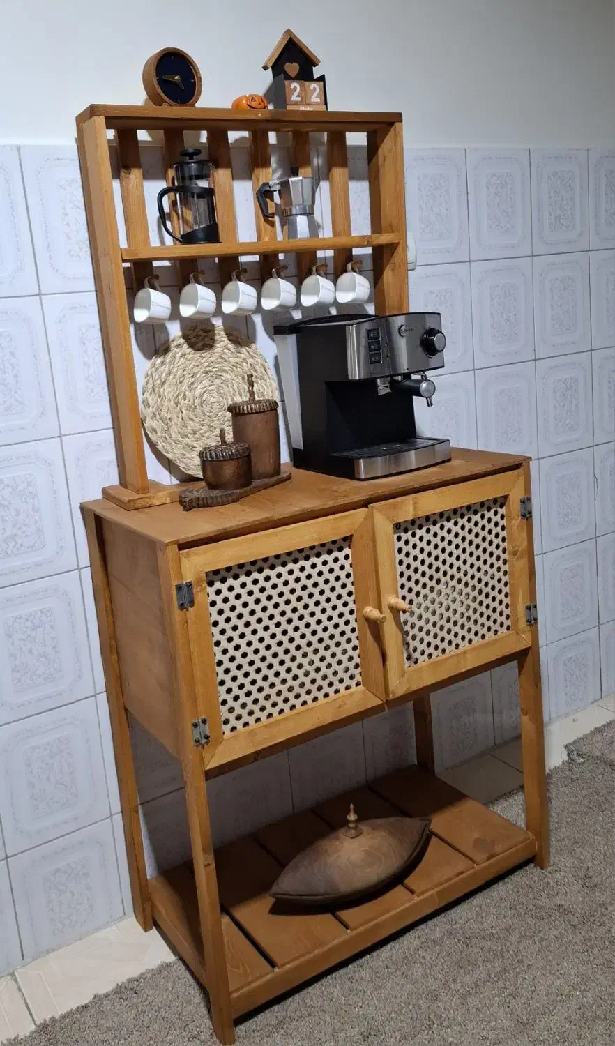 کافی بار چوبی|بوفه، ویترین، کنسول|آفتاب, |دیوار