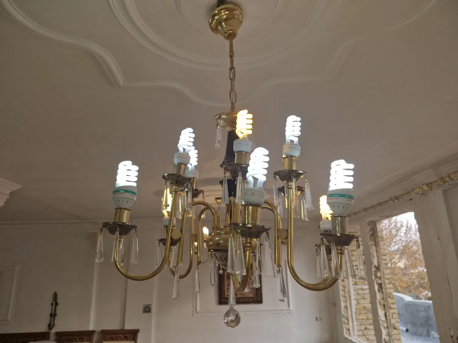 لوستر در حد ۶ شاخه ای|لوستر و چراغ آویز|خوی, |دیوار