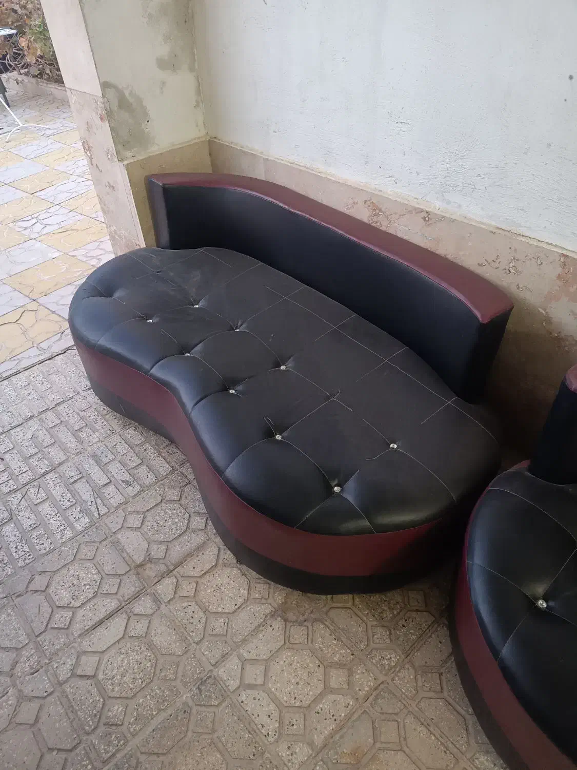 مبل هشت نفره زیبا و سالم|مبلمان خانگی و میز عسلی|باغ حلی, |دیوار