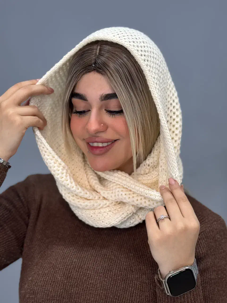 شال رینگی و هد بند روسی|لباس|گرگان, |دیوار