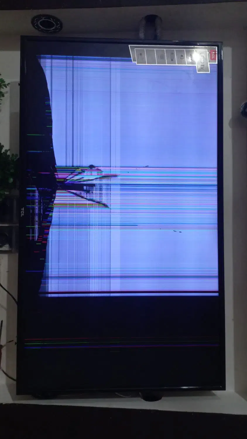 تلویزیون سوخته|تلویزیون و پروژکتور|شوشتر, |دیوار