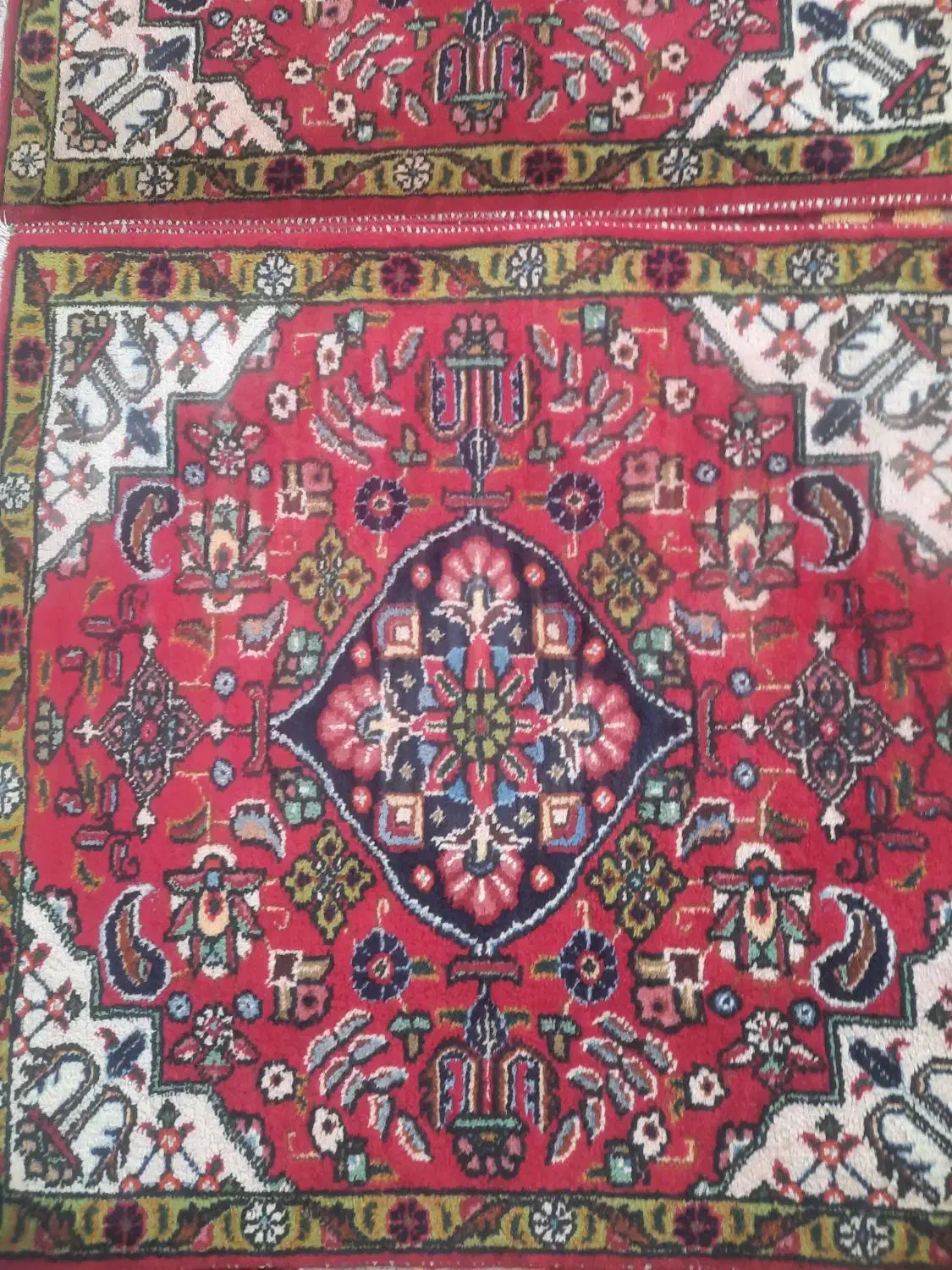 جفت فرش|پشتی|تبریز, |دیوار