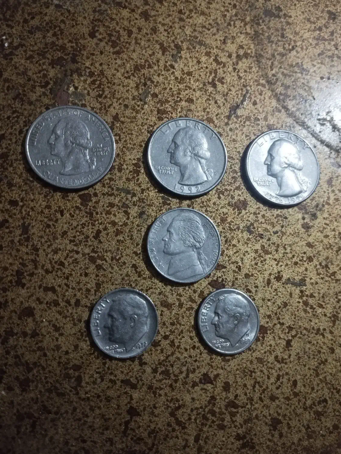 سکه آمریکایی.|کلکسیون سکه، تمبر، اسکناس|شیراز, درکی|دیوار