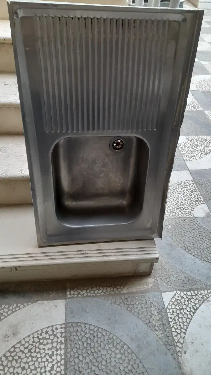 سینک تک قلو|آب‌چکان و نظم‌دهنده ظروف|نیشابور, شهرک قدس|دیوار