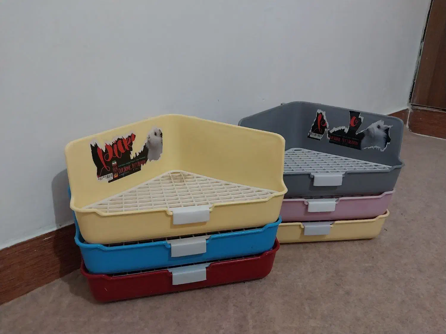 ظرف دستشویی خرگوش قفس بزرگ یونجه ناخنگیرسگ وخرگوش|لوازم جانبی حیوانات|شیراز, کوشک میدان|دیوار