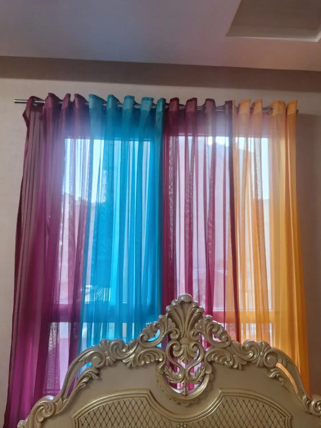 پرده ی حریر|پرده، رانر، رومیزی|قم, باجک دو|دیوار