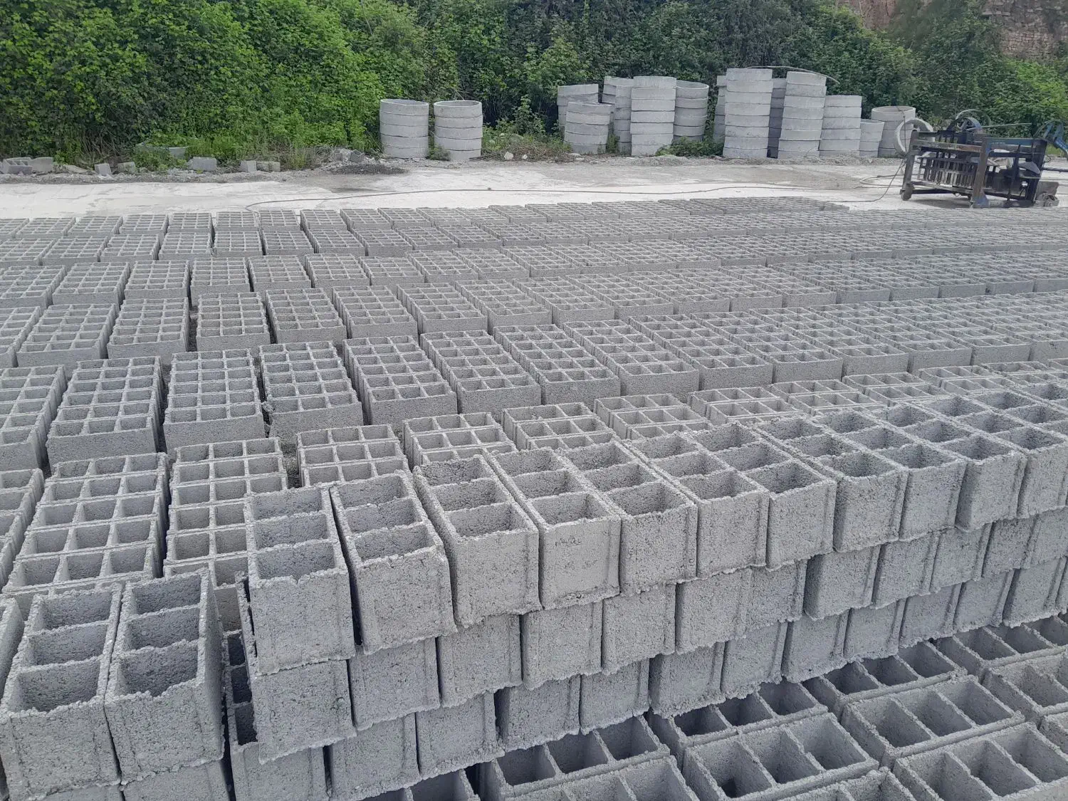 بلوک دیواری وپالانه چاه وپالانه نقمی|مصالح و تجهیزات ساختمان|گرگان, |دیوار