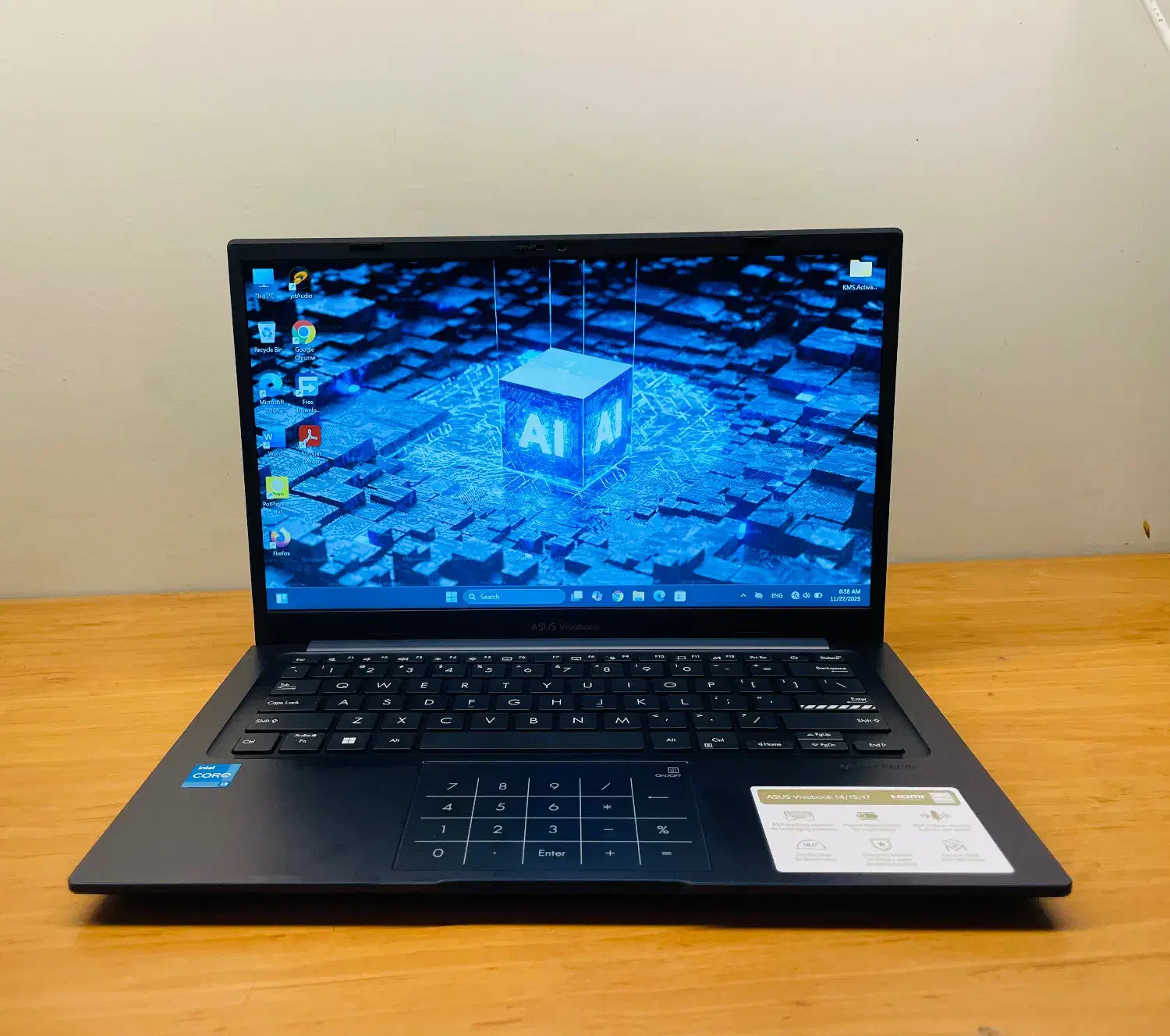 لپتاپ ایسوس (Asus) core i3 نسل ۱۳ رم 16G هارد 512G|رایانه همراه|تهران, طرشت|دیوار