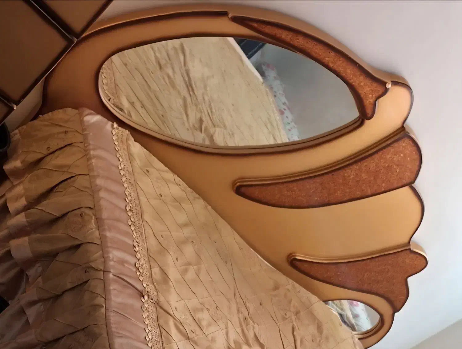 تخت دونفره چوبی سالم|تخت و سرویس خواب|ساوه, |دیوار