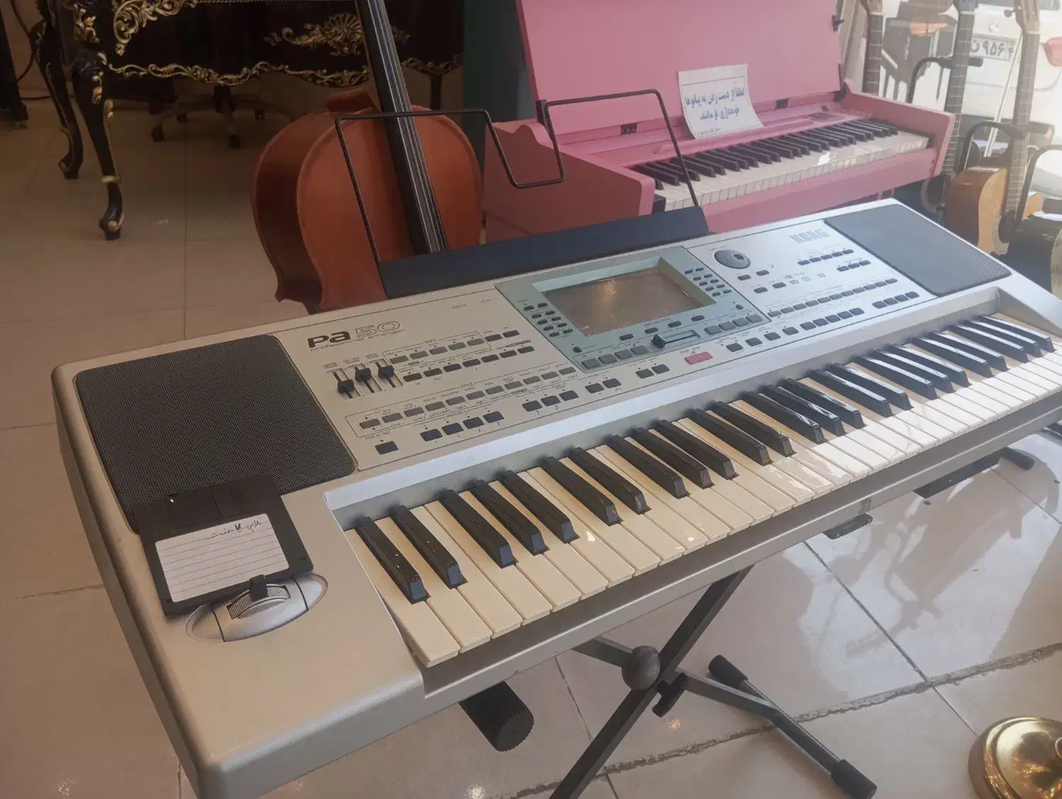 ارگ pa50تبدیل 80|پیانو، کیبورد، آکاردئون|بروجرد, |دیوار
