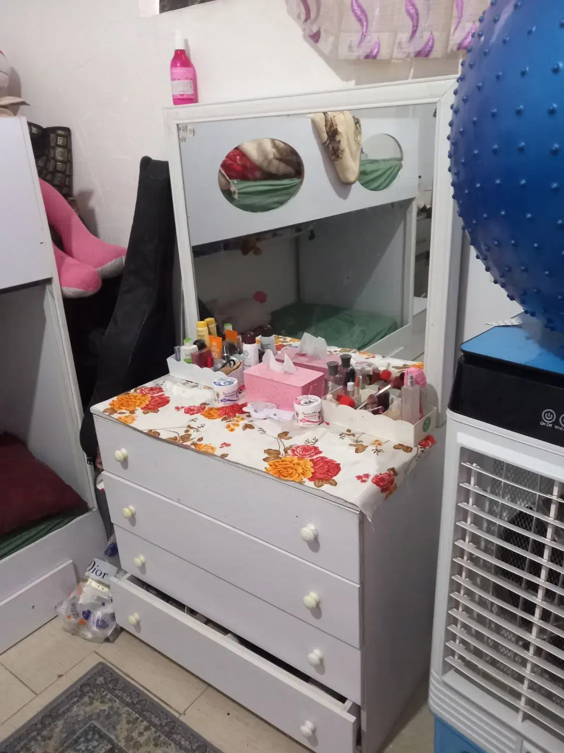 تخت دو طبقه تمام ام دی اف با اهن کشی|تخت و سرویس خواب|رفسنجان, |دیوار