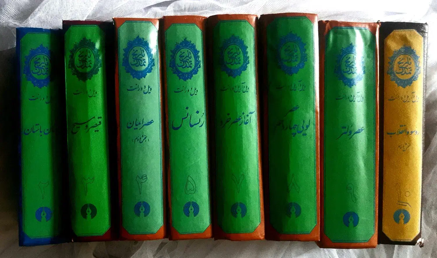 مجموعهٔ ۸ جلد کتابهای تاریخ تمدن از ویل دورانت|کتاب و مجله تاریخی|اصفهان, شیخ طوسی|دیوار