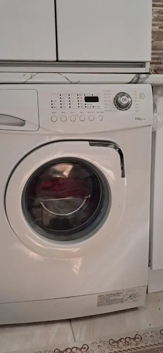 فروش لباسشوئی 6 کیلویی سامسونگ|ماشین لباسشویی و خشک‌کن لباس|ری, دیلمان|دیوار