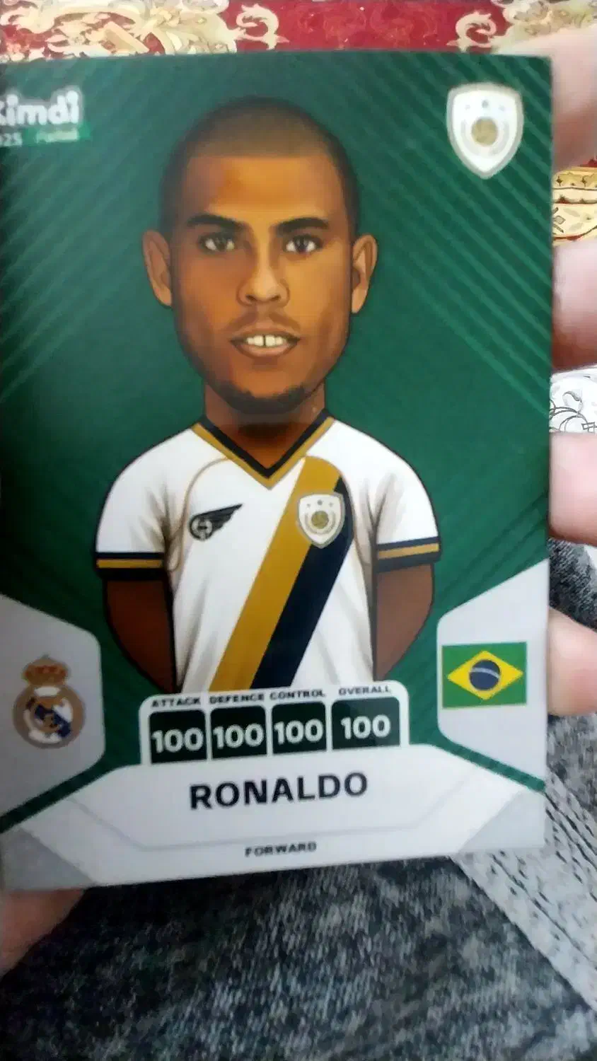 فروش کارت کیمدی رونالدو نازاریو راموس نیدوید|کلکسیون و سرگرمی|شهر بابک, |دیوار