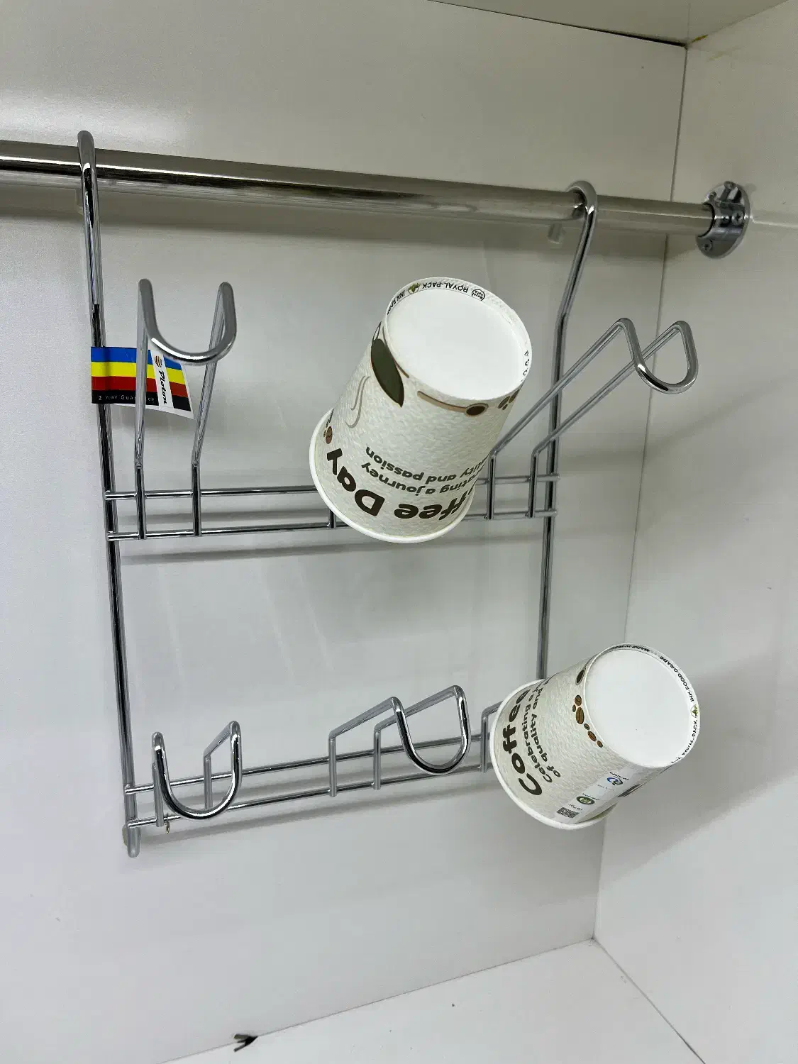 جای لیوانی آویز ۶ تایی|آب‌چکان و نظم‌دهنده ظروف|تبریز, |دیوار