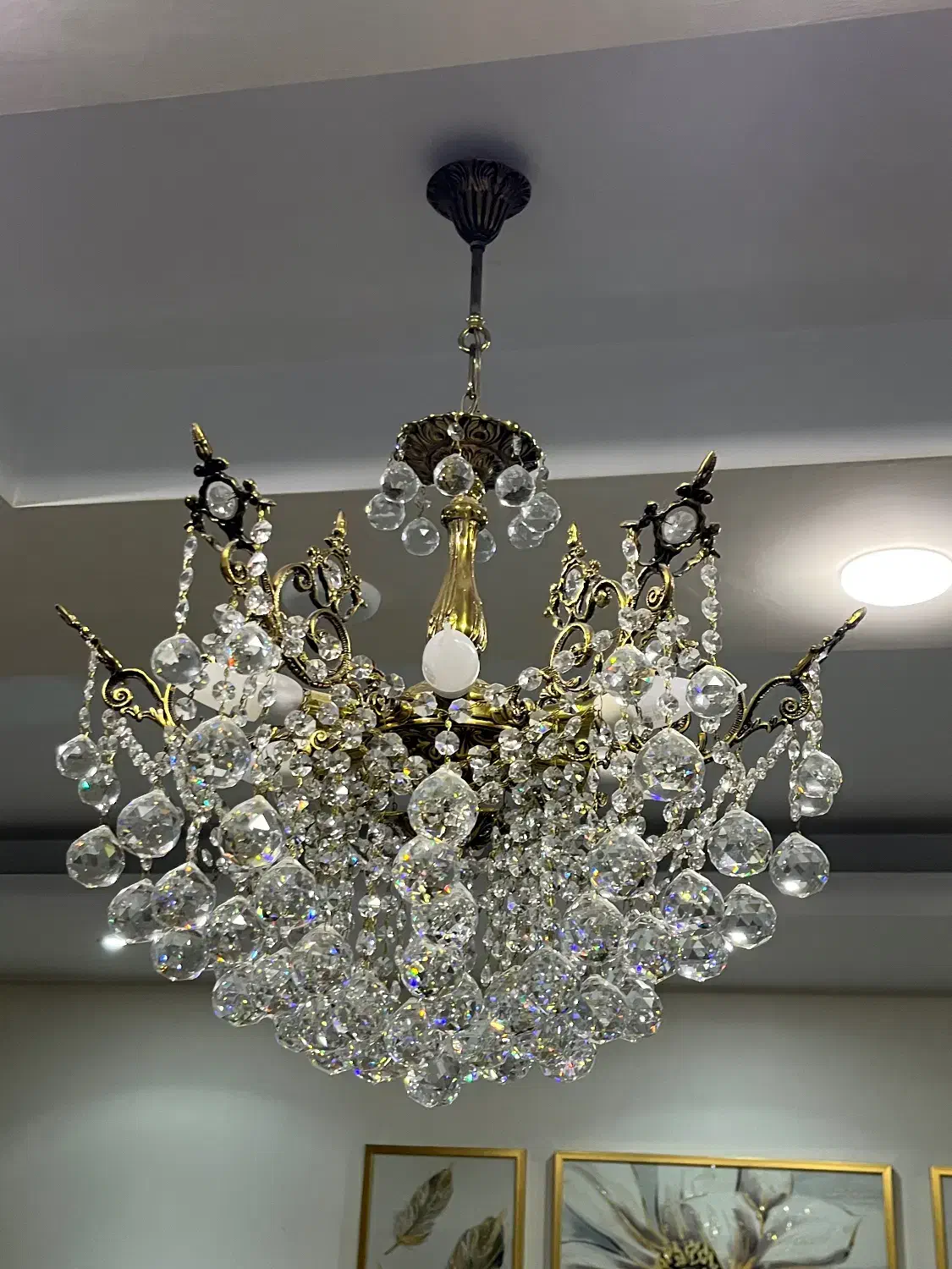 لوستر برنز یا برنج|لوستر و چراغ آویز|کرج, شهرک ظفر|دیوار