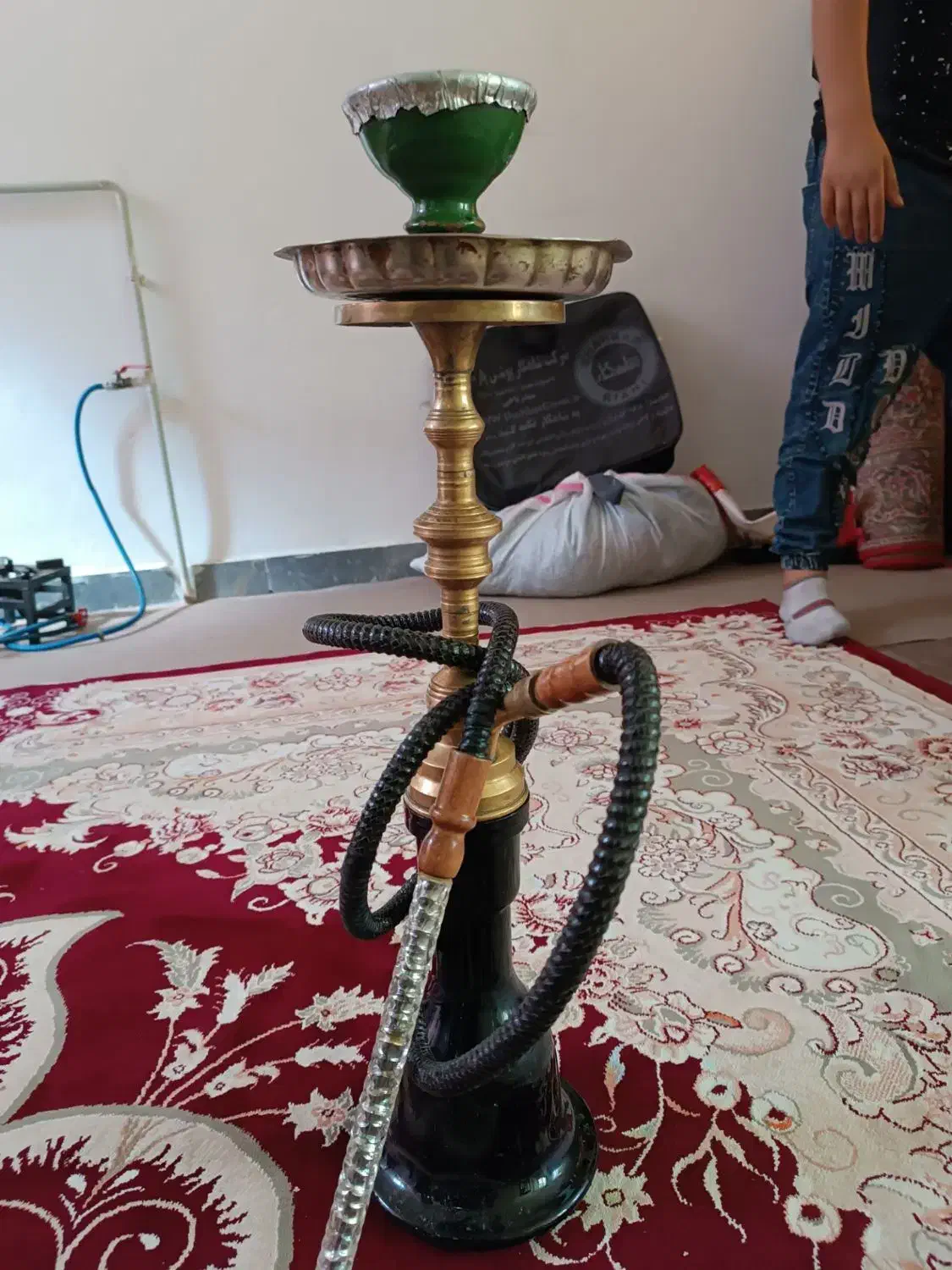 قلیان برنز|کلکسیون اشیاء عتیقه|کرمانشاه, |دیوار