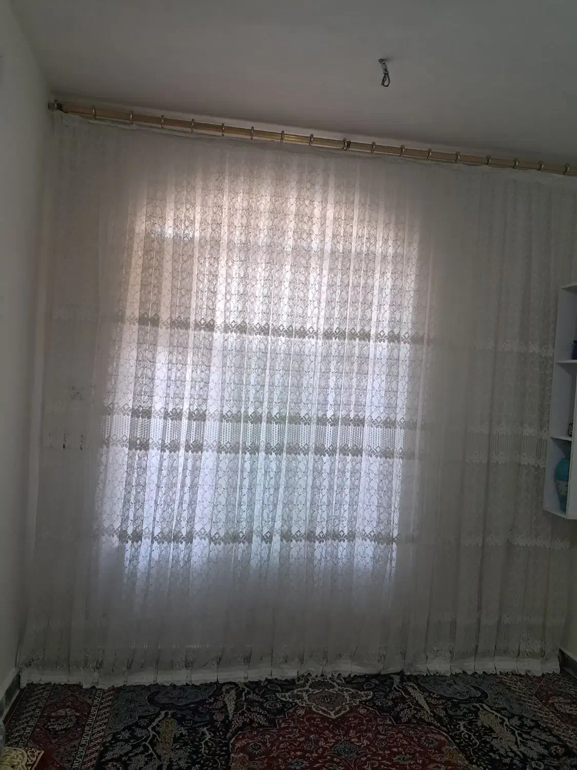 پرده ۳ متری به همراه آستری و چوب پرده|پرده، رانر، رومیزی|اندیمشک, |دیوار