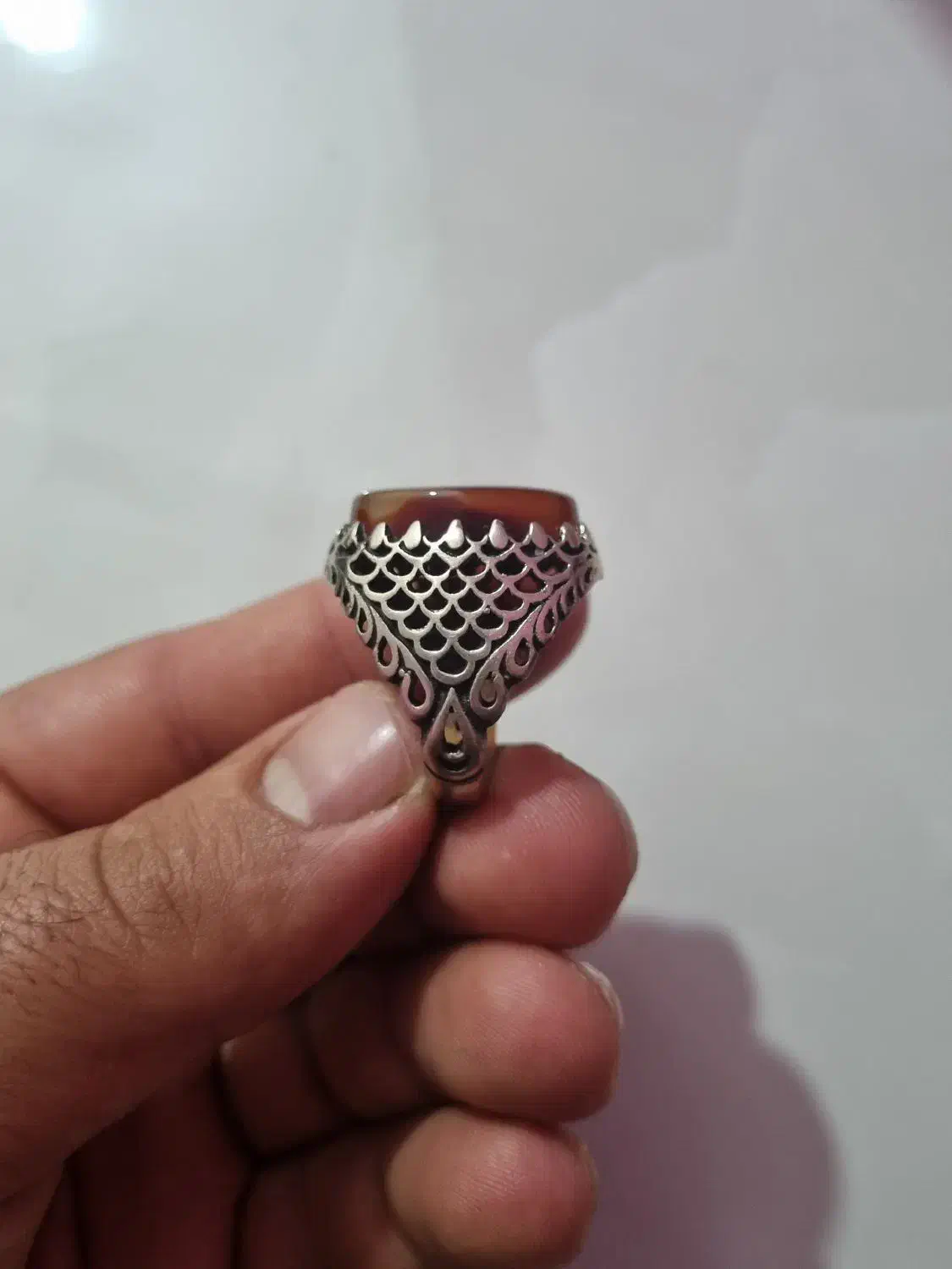 انگشتر عقیق سرخ ناب وعقیق سلیمانی|جواهرات|میاندوآب, |دیوار