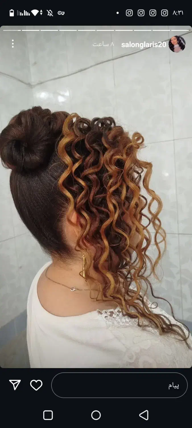 شنیون کارومیکاپ کارهستم.|خدمات آرایشگری و زیبایی|بناب, |دیوار