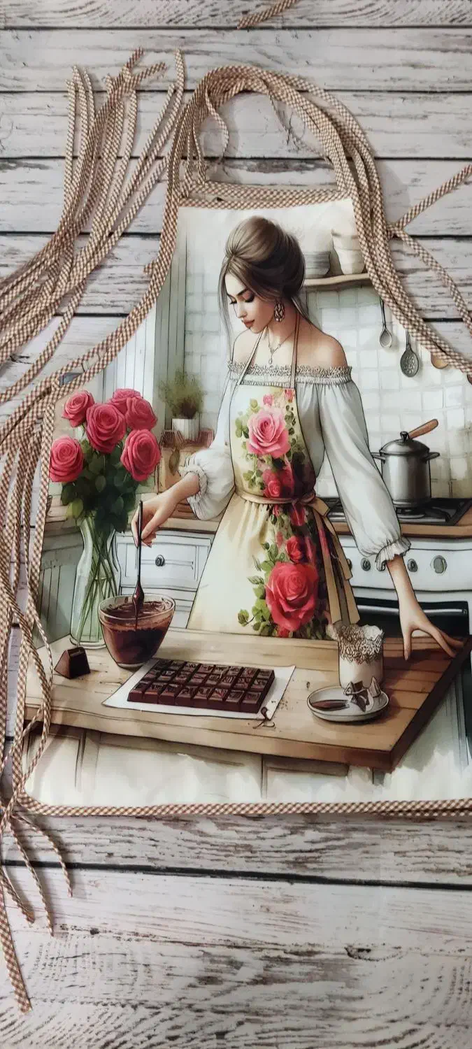 پیشبند مخمل با آستری برزنت ضد آب|سفره، حوله، دستمال آشپزخانه|مشهد, نیزه|دیوار