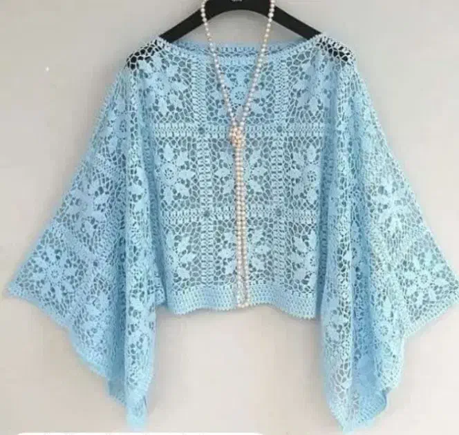 پانچو مجلسی دست بافت|لباس|تبریز, |دیوار