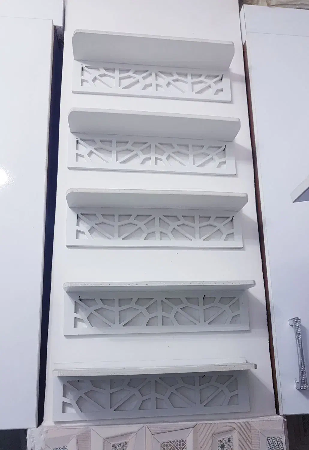 ۵ عدد شلف نو سالم|کتابخانه، شلف، قفسه‌های دیواری|رشت, یخسازی|دیوار