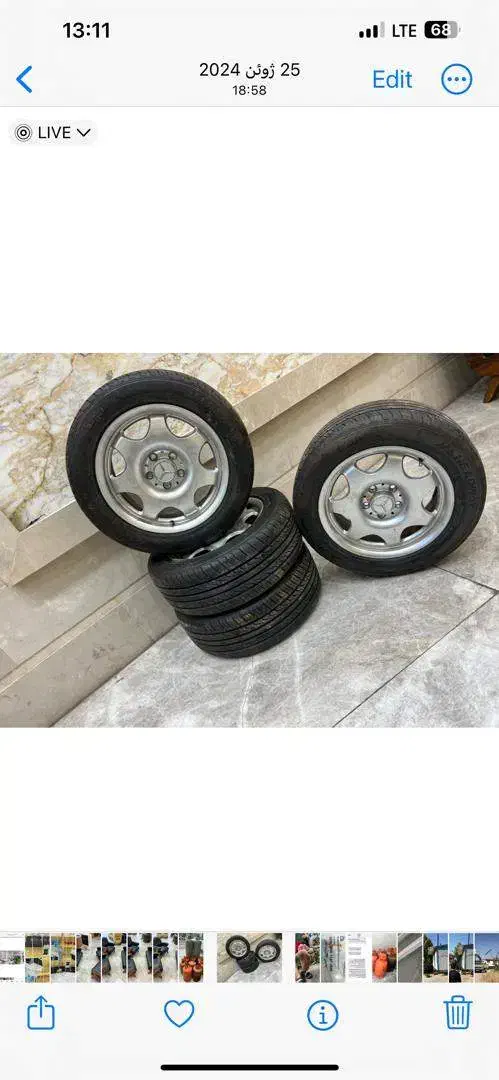 رینگ و لاستیک بنز|قطعات یدکی و لوازم جانبی|شیراز, سینما سعدی|دیوار