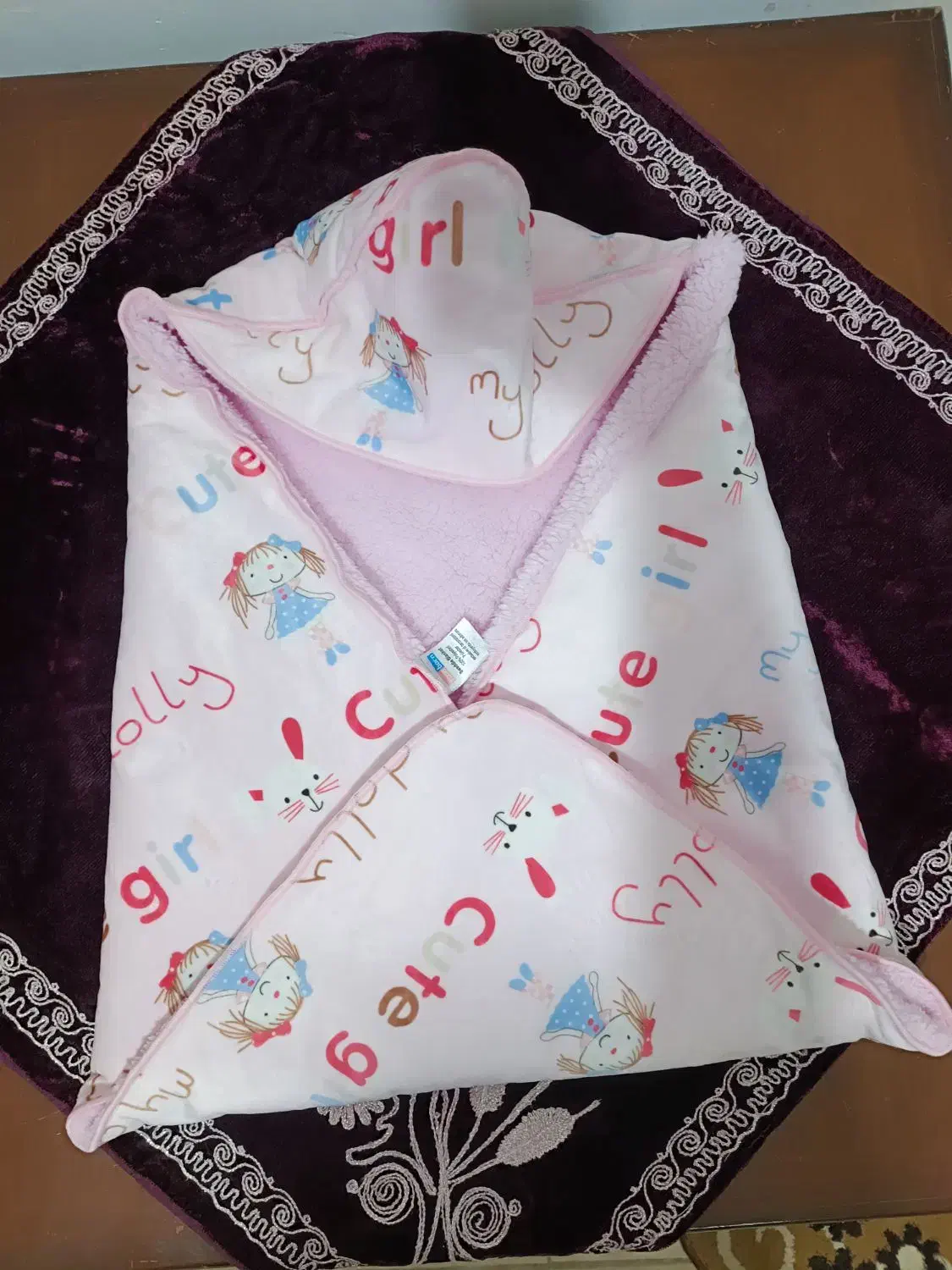 پتو نوزادی دخترانه نو|رختخواب، بالش، پتو|گرگان, |دیوار