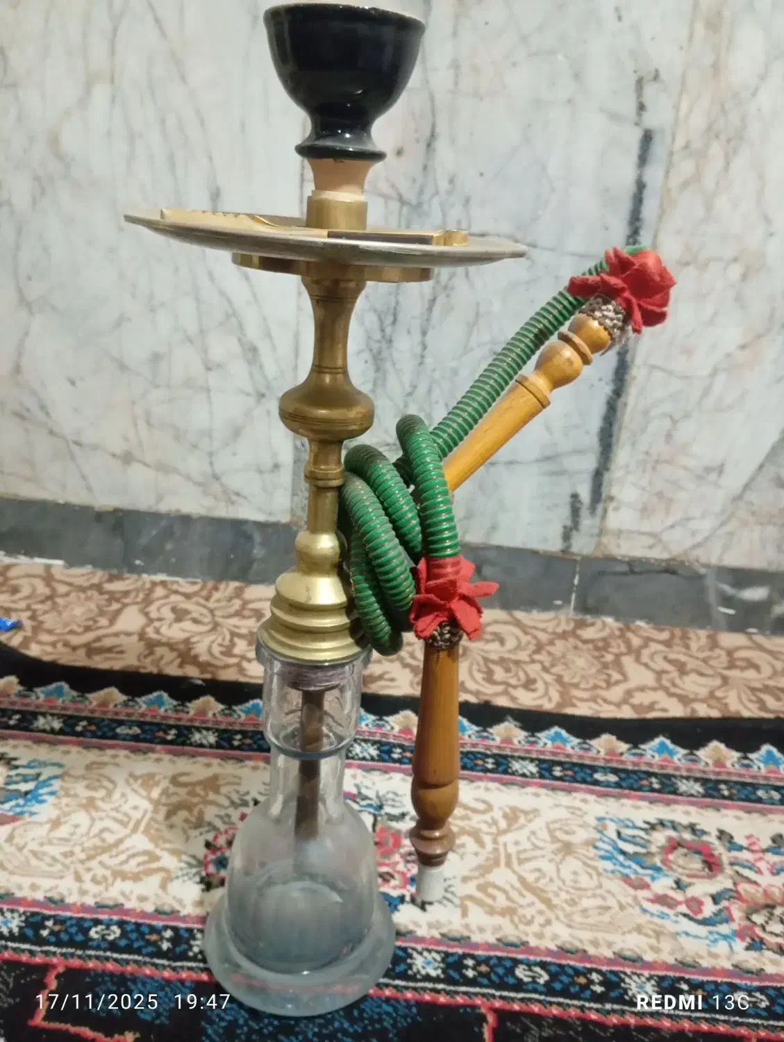 قلیون برنجی فروش فوری|کلکسیون اشیاء عتیقه|شهریار, شهرک بهاران (ویره)|دیوار