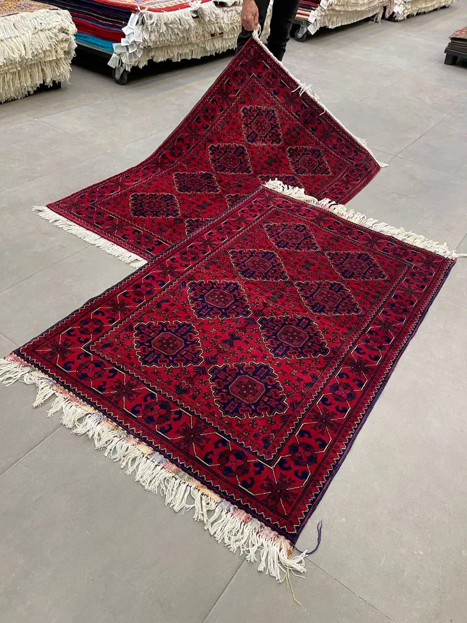 فرش دستباف (بساک)انواع ۳ و ۱/۵ متری کرک ریزباف|فرش|مشکیندشت, |دیوار