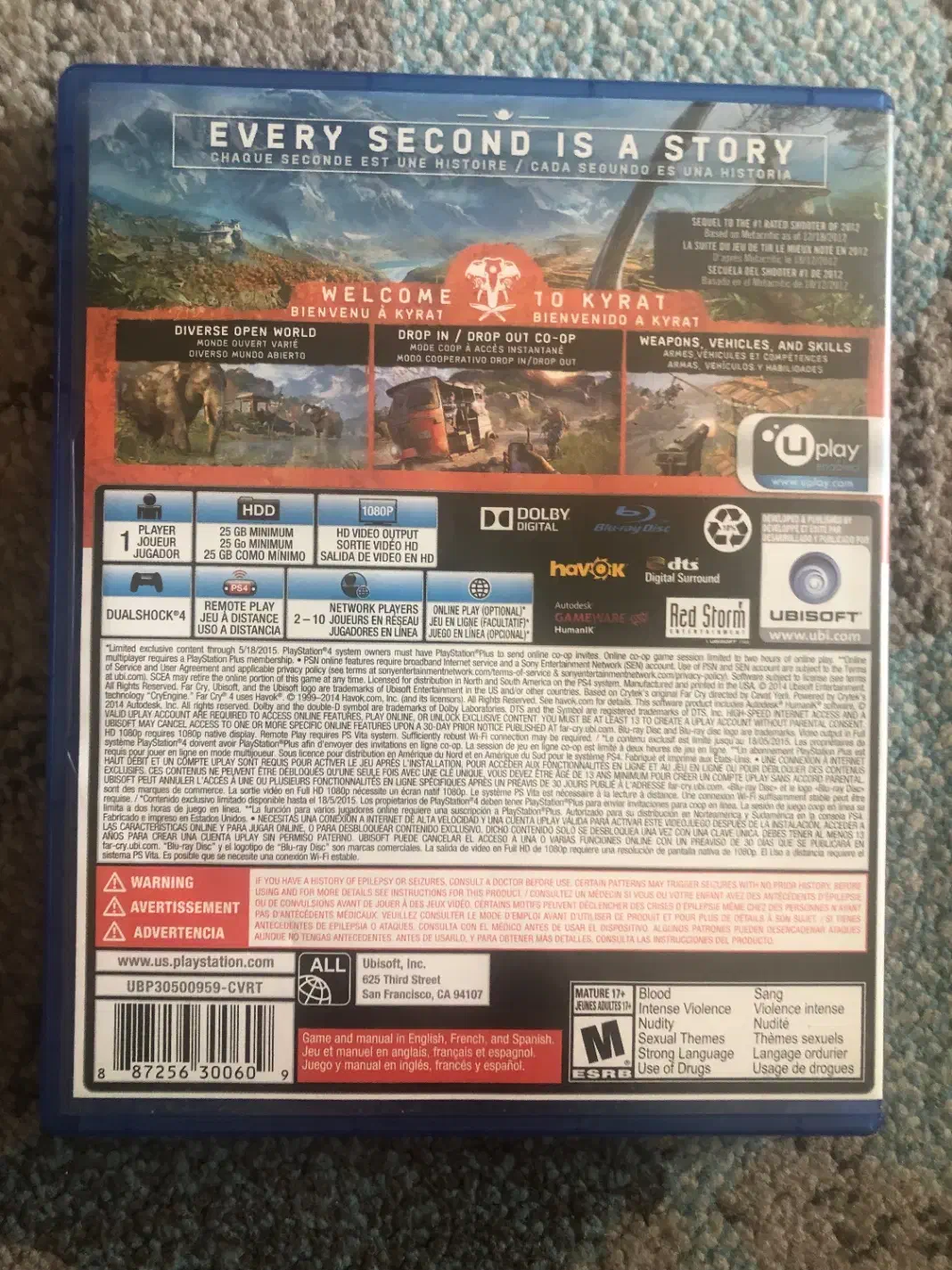 بازی Far Cry 4 برای PS4|کنسول، بازی ویدئویی و آنلاین|تهران, شهرک شهید رجایی (کوی نوبنیاد)|دیوار