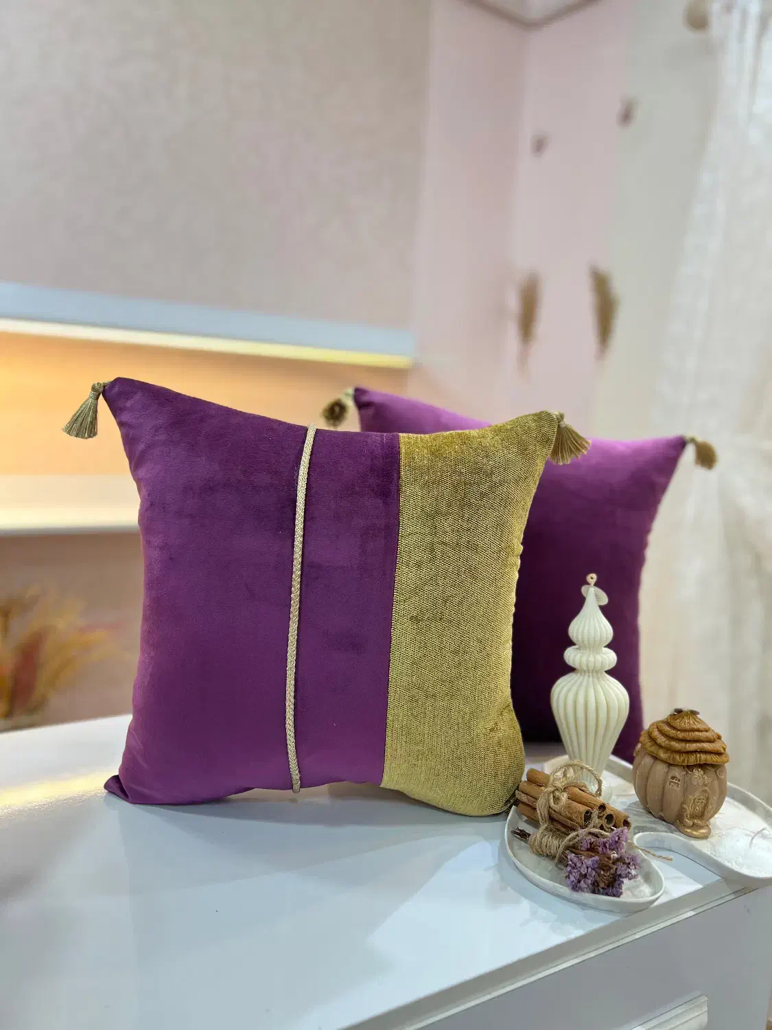 فروش انواع کوسن و رانر و زیربشقابی|مبلمان خانگی و میز عسلی|رشت, سعدی (تختی)|دیوار