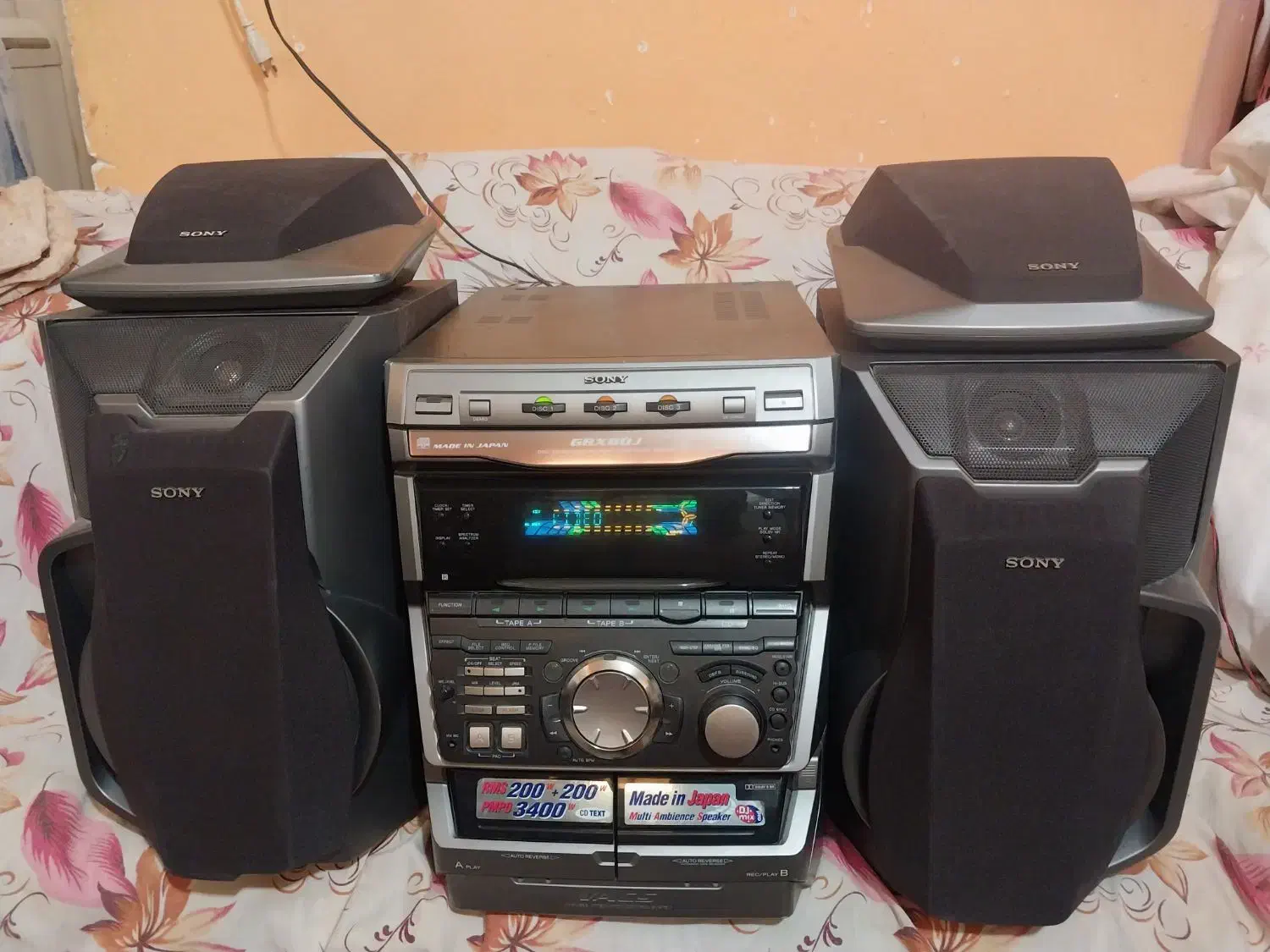 استریو سونی مدل GRX80J ساخت ژاپن|سیستم صوتی خانگی|کرمان, |دیوار