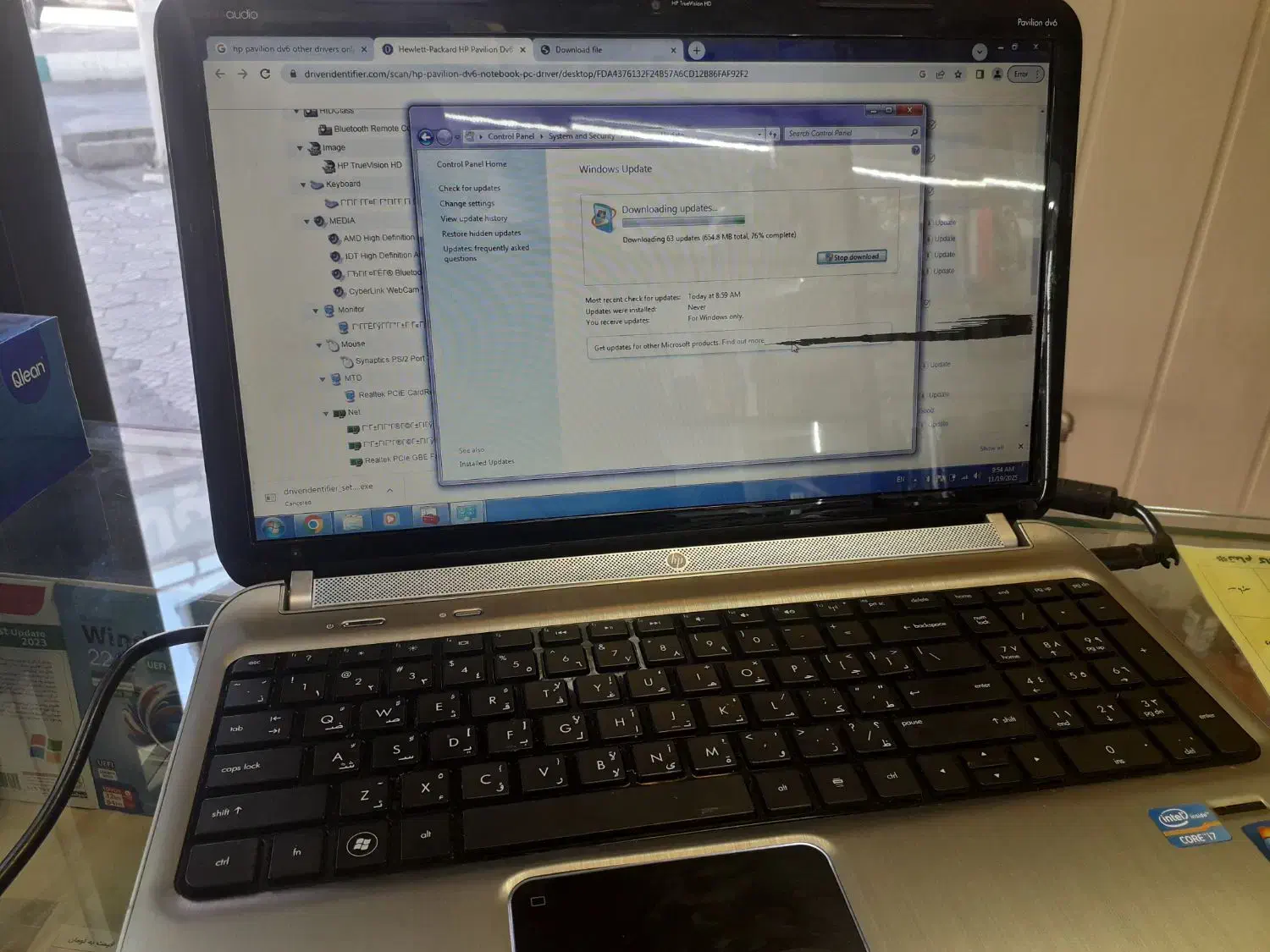 hp pavilion dv6 cori7(2) 8/720 لپ تاپ|رایانه همراه|قزوین, |دیوار