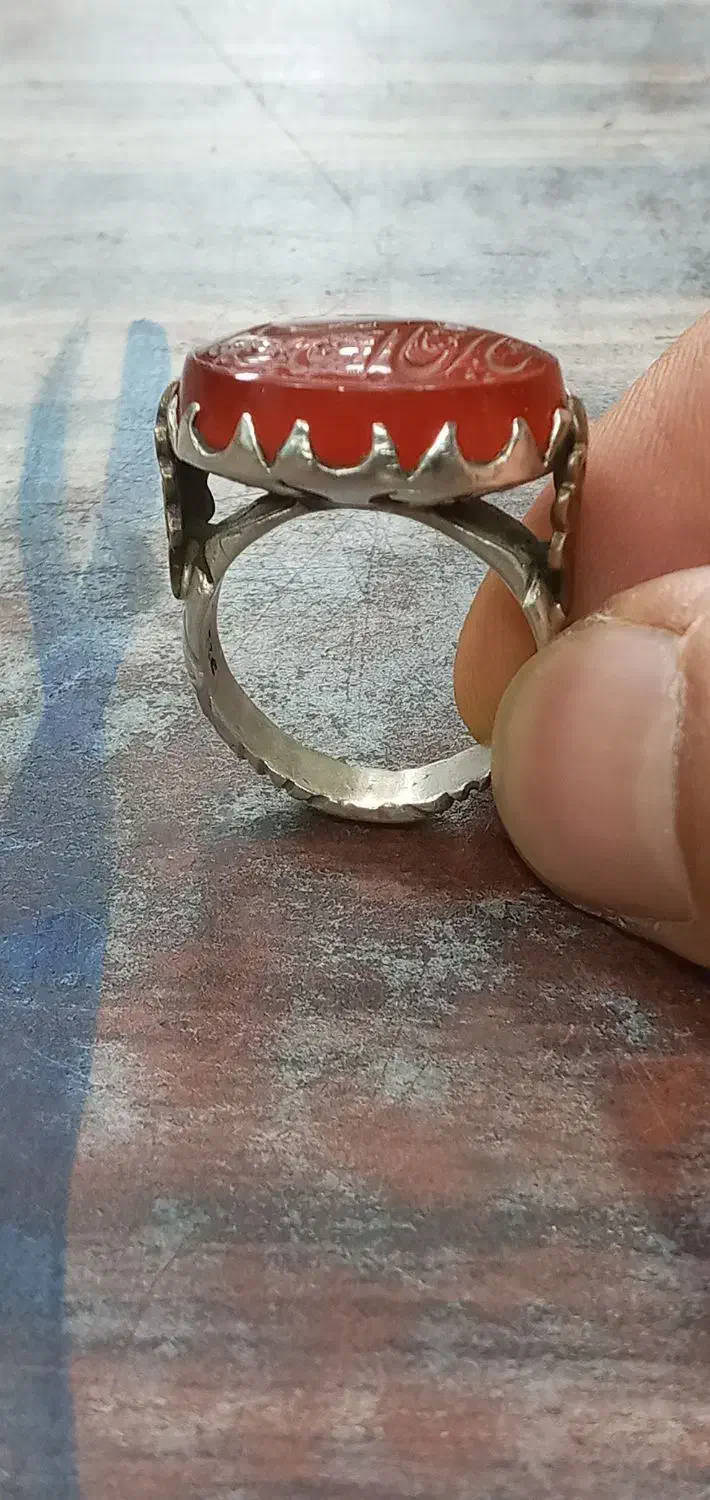 انگشتر نقره نگین عقیق|جواهرات|تهران, زمزم|دیوار