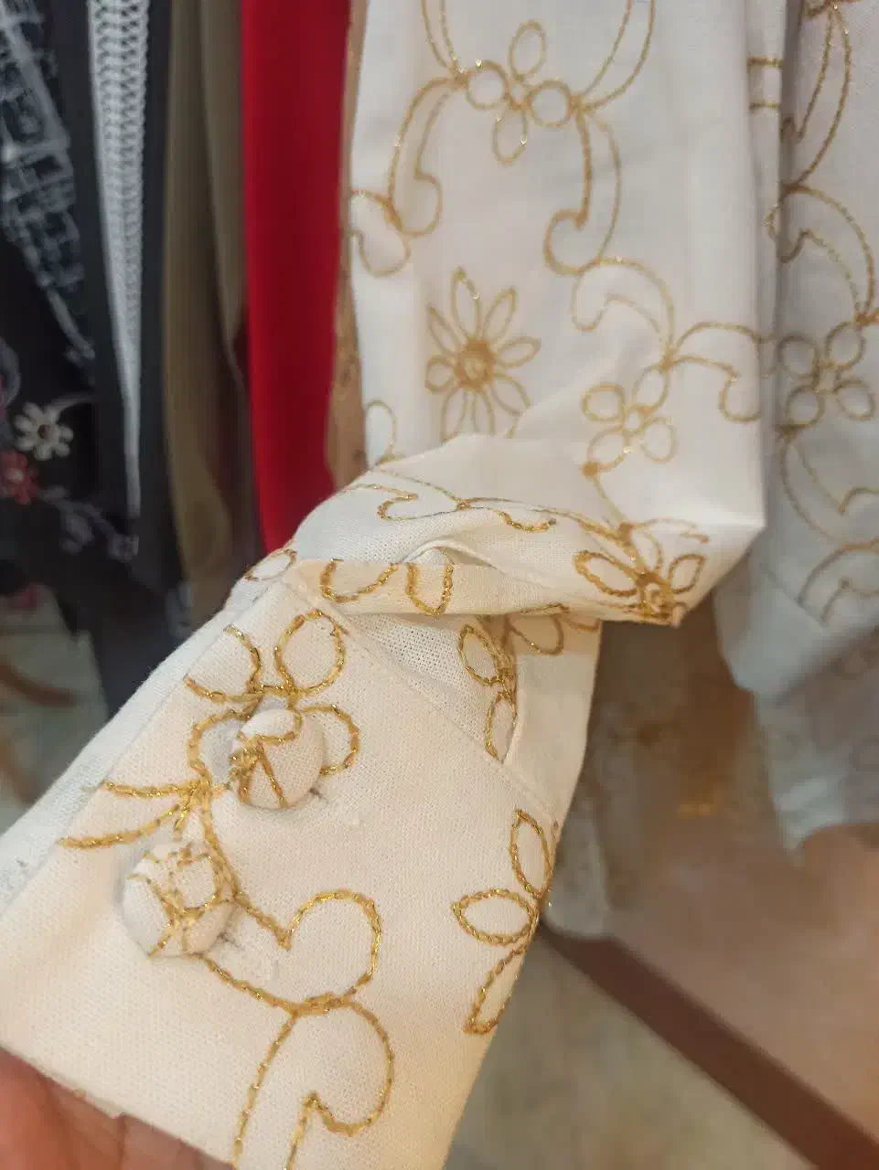 شومیز میهمانی لینن خامه دوزی|لباس|ورامین, ورامین|دیوار