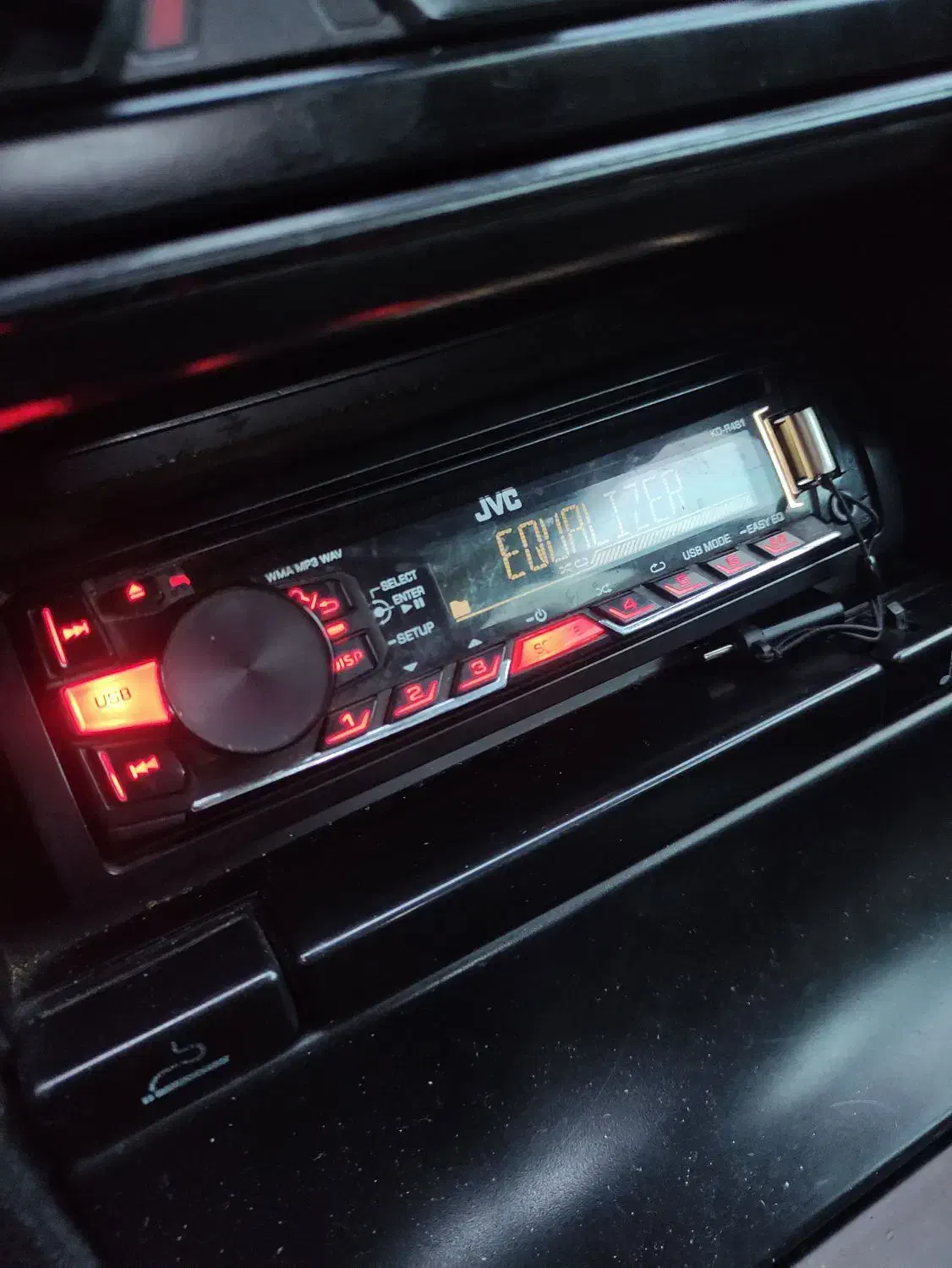 ضبط جی وی سی JVC با کنترل سوکت و دور پنل تمیز درحد|قطعات یدکی و لوازم جانبی|تبریز, |دیوار